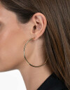 Aros Argollas Metal Aros Argollas Metal Delgado - Dorado
