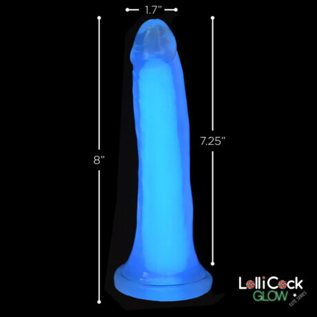 Dildo Realístico Ventosa Lolli Cock Glow Azul Dildo Realístico Ventosa Lolli Cock Glow Azul