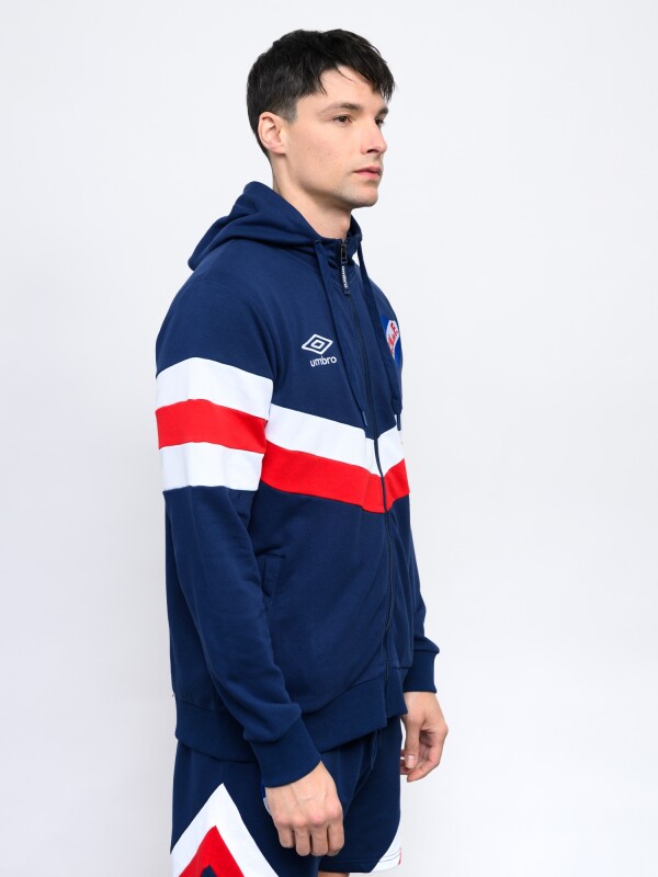 CAMPERA CREW Nacional Hombre Azul Marino, Rojo, Blanco