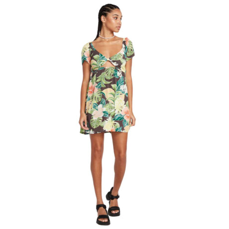 Vestido Volcom Excapism Diseño Flores