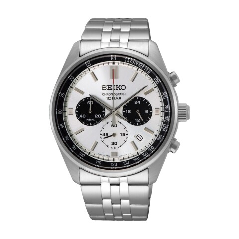 Reloj Seiko SSB425P1 para hombre con correa de acero Plateado