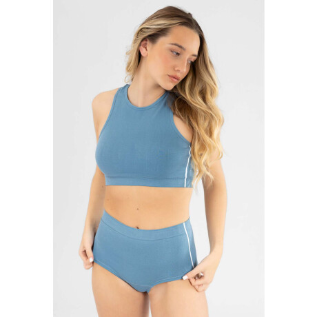 Soutien top hibisco Azul