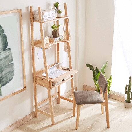 ESTANTERIA ESCRITORIO MADERA NATURAL-BEIGE MONTANA