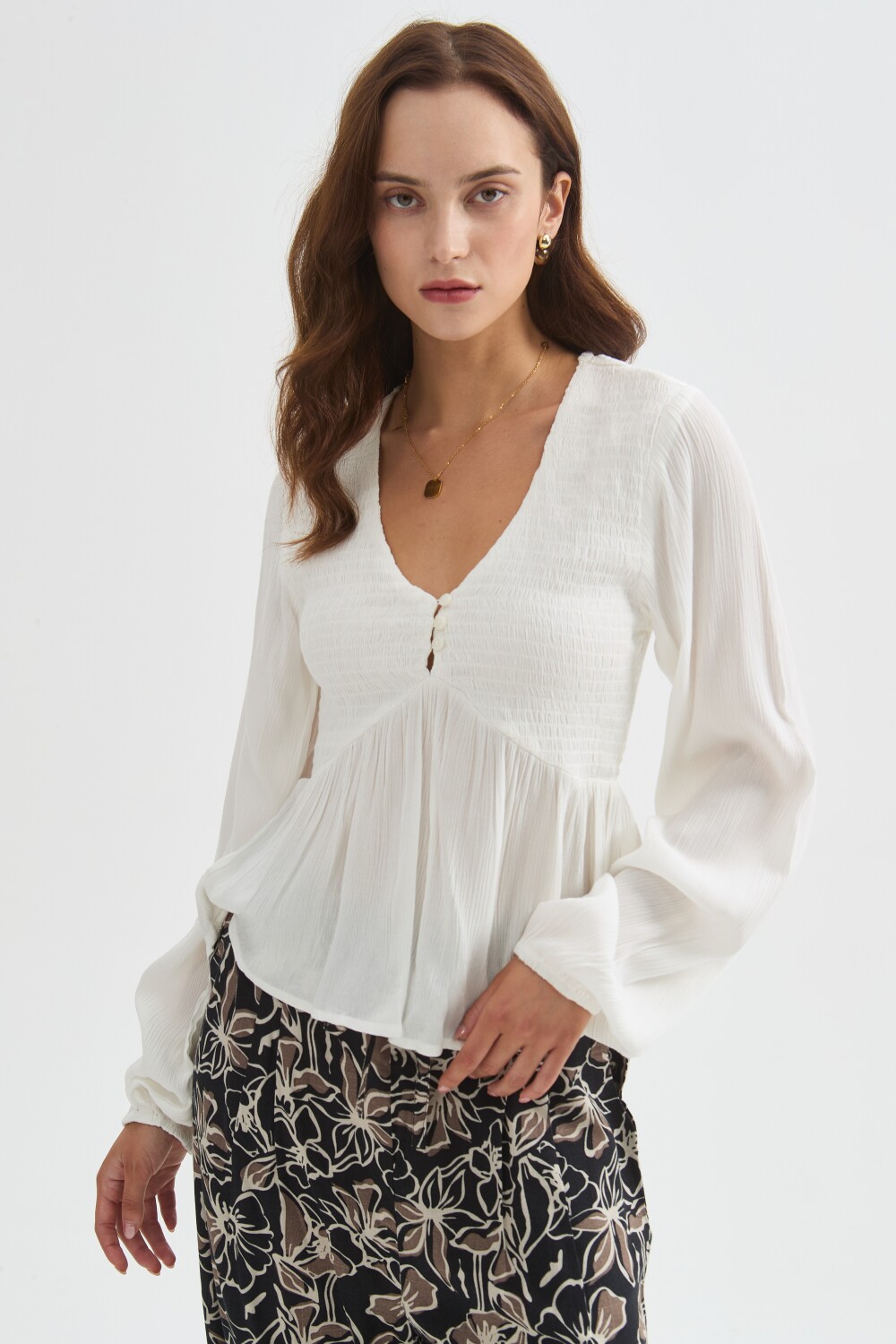 Blusa Pelvi Marfil / Off White