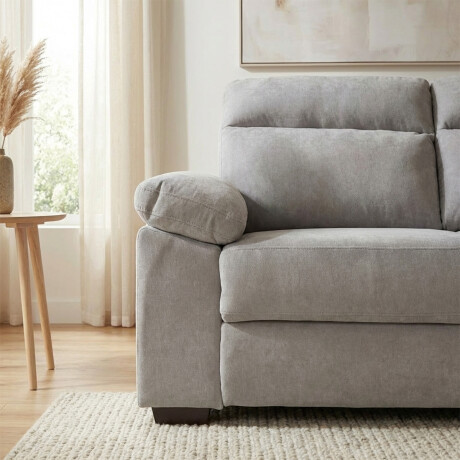 Sofá Owen - Tela Microfibra - 2 cuerpos 12073 (Greige)