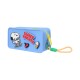 Cartuchera silicona Snoopy celeste