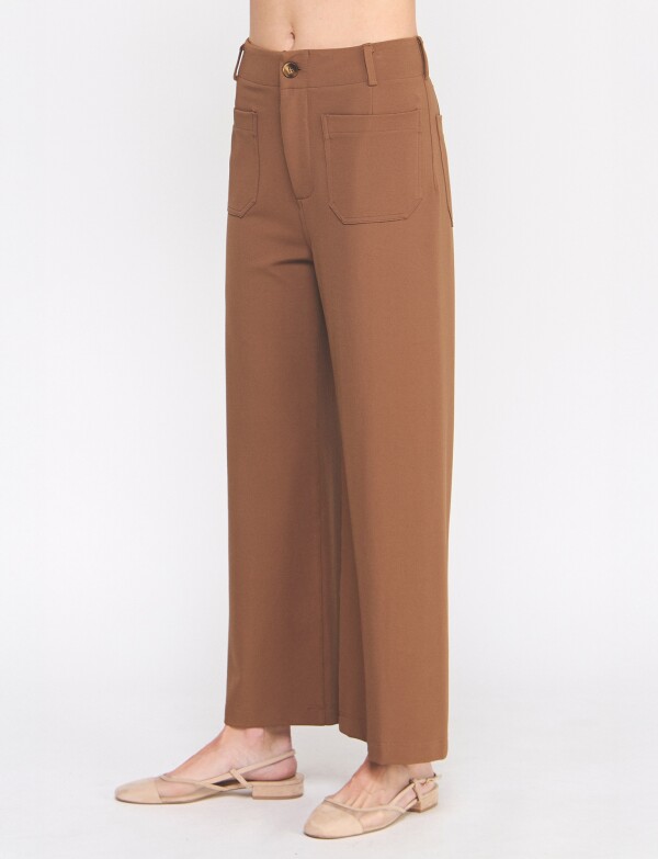 Pantalon Wide Leg MARRON