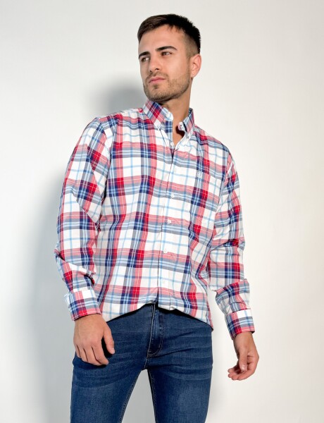 Camisa a cuadros Calisto Rojo