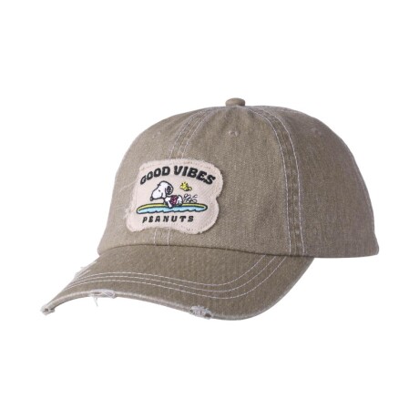 Gorro visera Snoopy beige