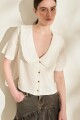 BLUSA BOSQUE Manteca