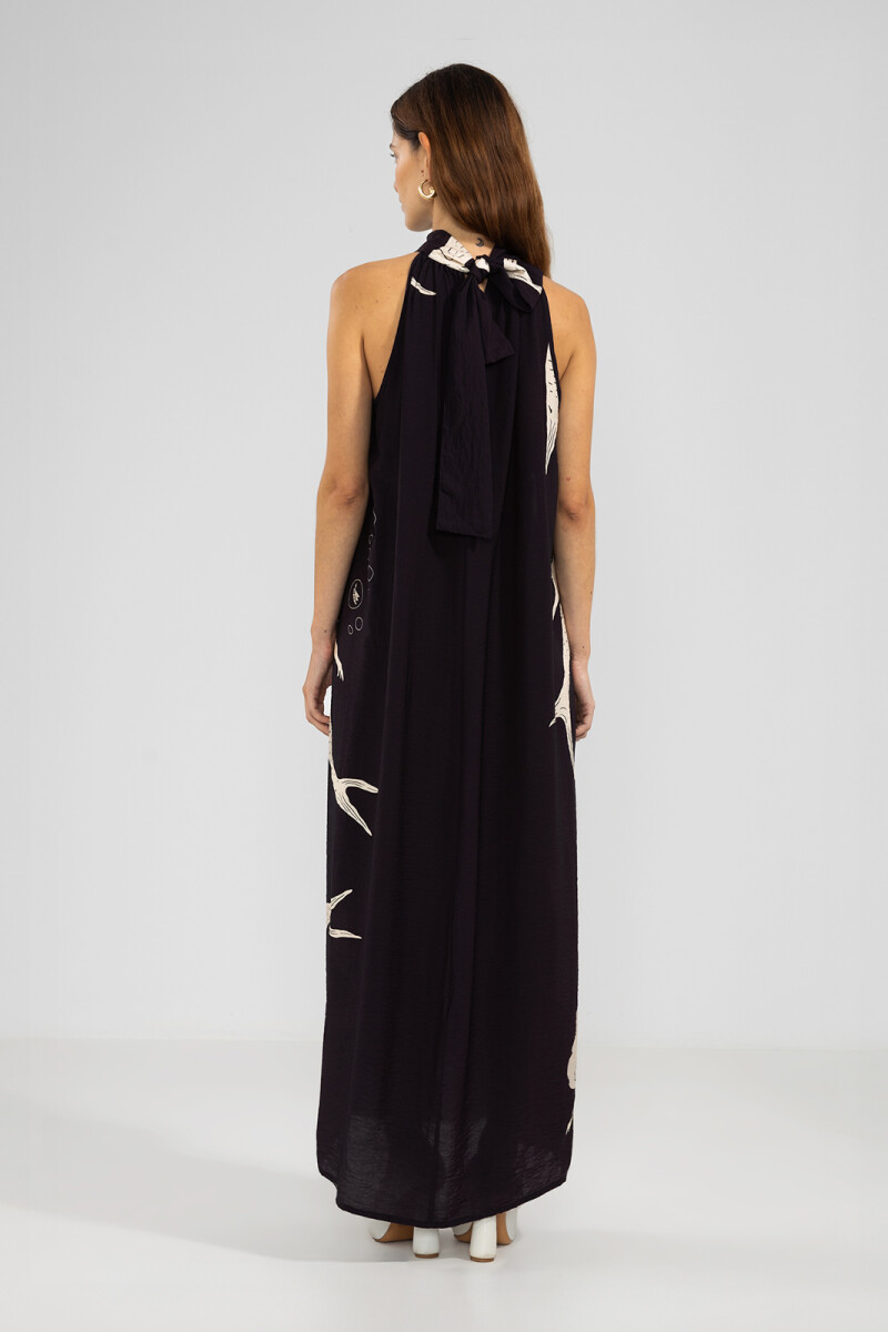 MICHU HALTER DRESS Negro