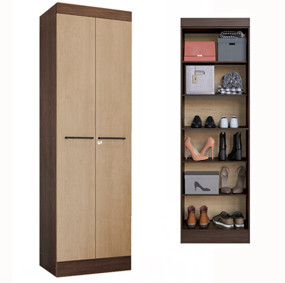 MULTIUSO 2 puertas LAS VEGAS Rústico-Patina - Sin color 