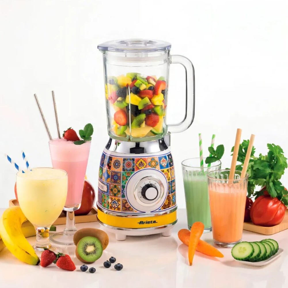 Licuadora Vintage Positano 1000W – Potencia y Diseño Italiano - Ariete Licuadora Vintage Positano 1000W – Potencia y Diseño Italiano - Ariete