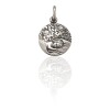 Dije Medalla Ángel de la Guarda-Plata 925 quemada-Sin piedra-CP3021 sinpiedra