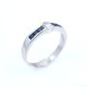 Anillo en oro 18k blanco , brillante y zafiros Anillo en oro 18k blanco , brillante y zafiros