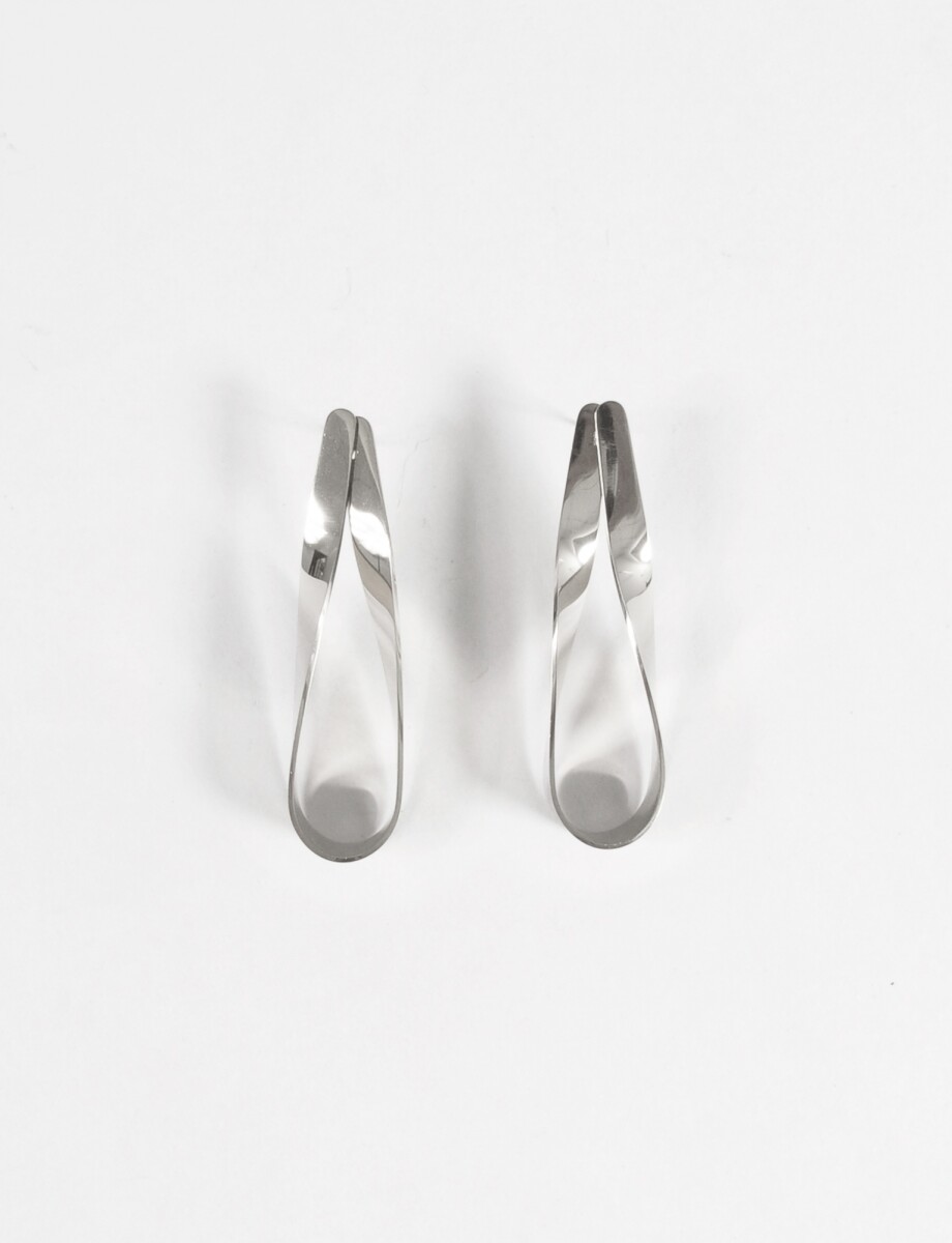 Caravanas acero vuelta - plateado 