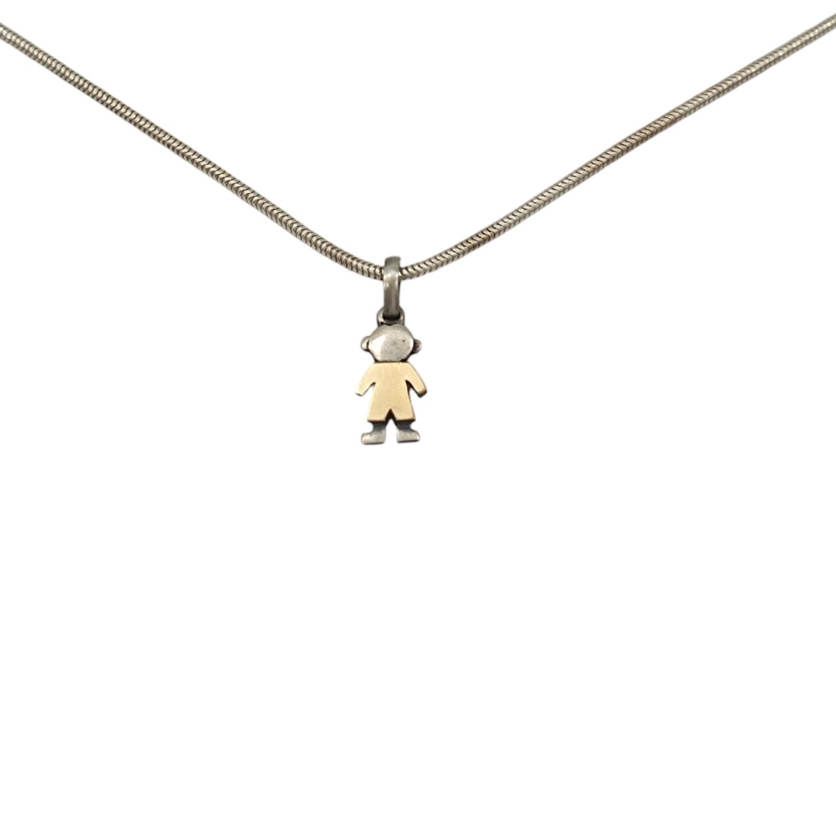 Dije Niño-Plata y Oro-Sin piedra-CP5280 - sinpiedra 