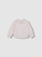 Camisa Cuello Pico Blanco Roto