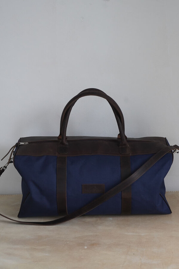 Bolso Sport XL Chocolate / Azul