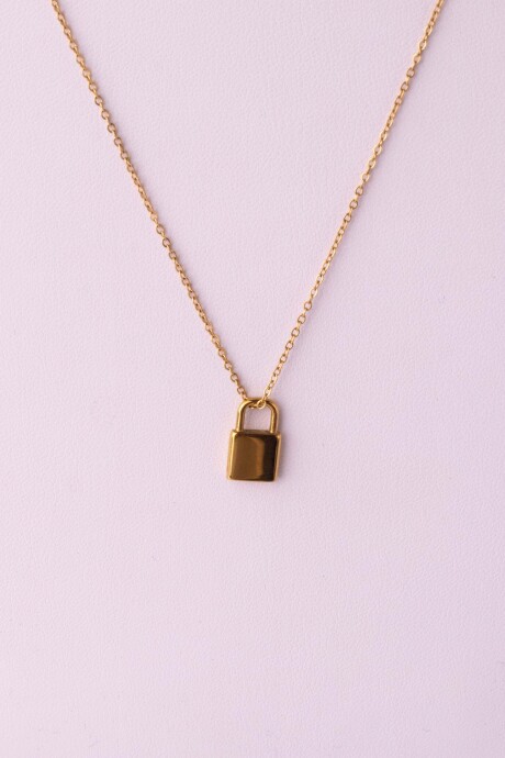 GARGANTILLA CANDADO GOLD