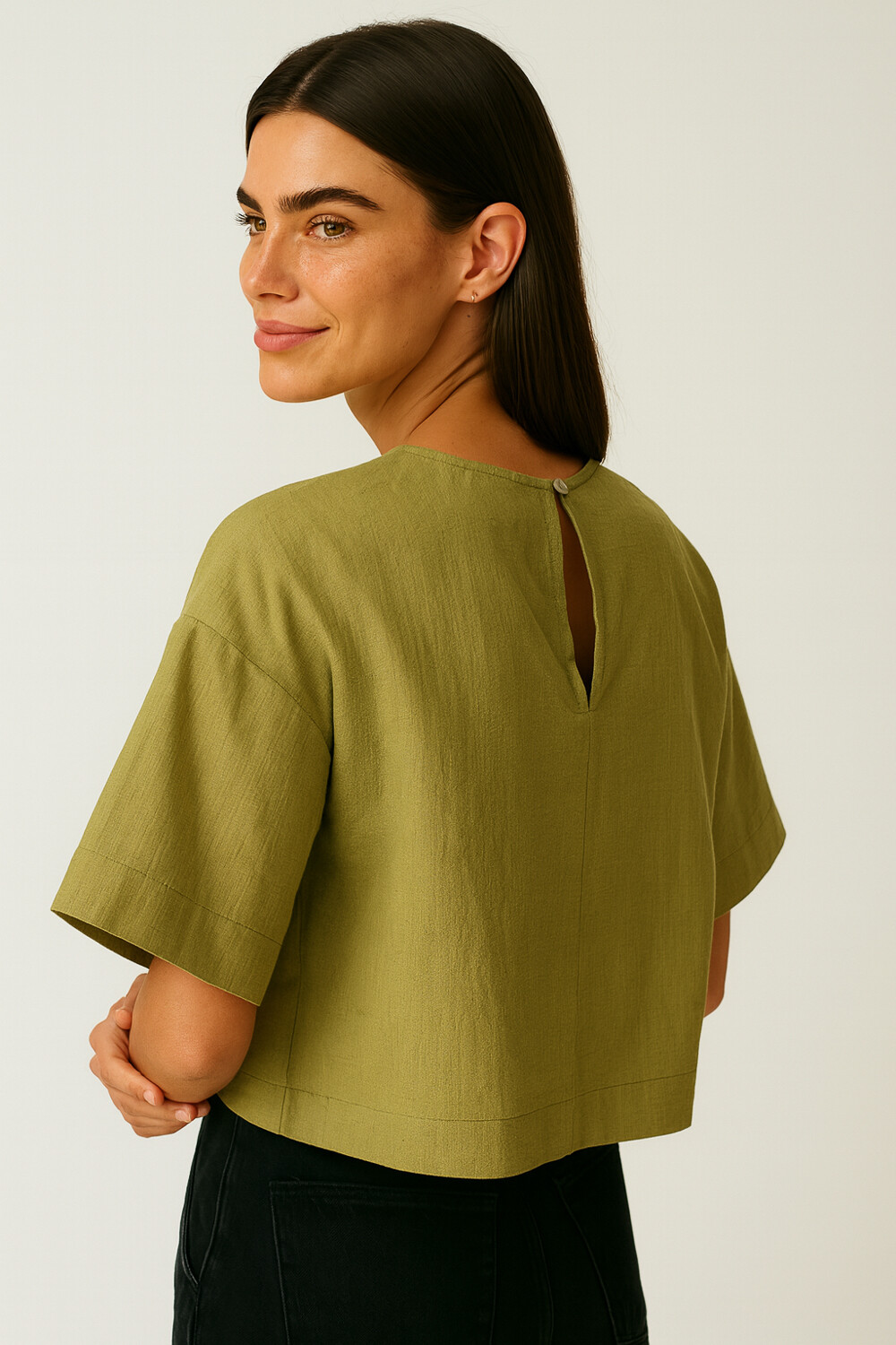 Blusa Zamira Verde Oliva