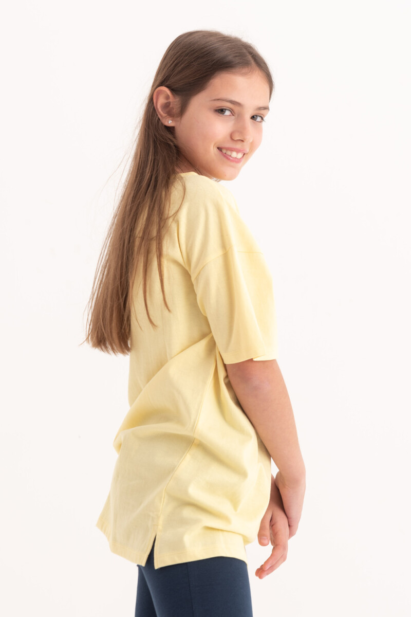Camiseta manga corta Cool Amarilla