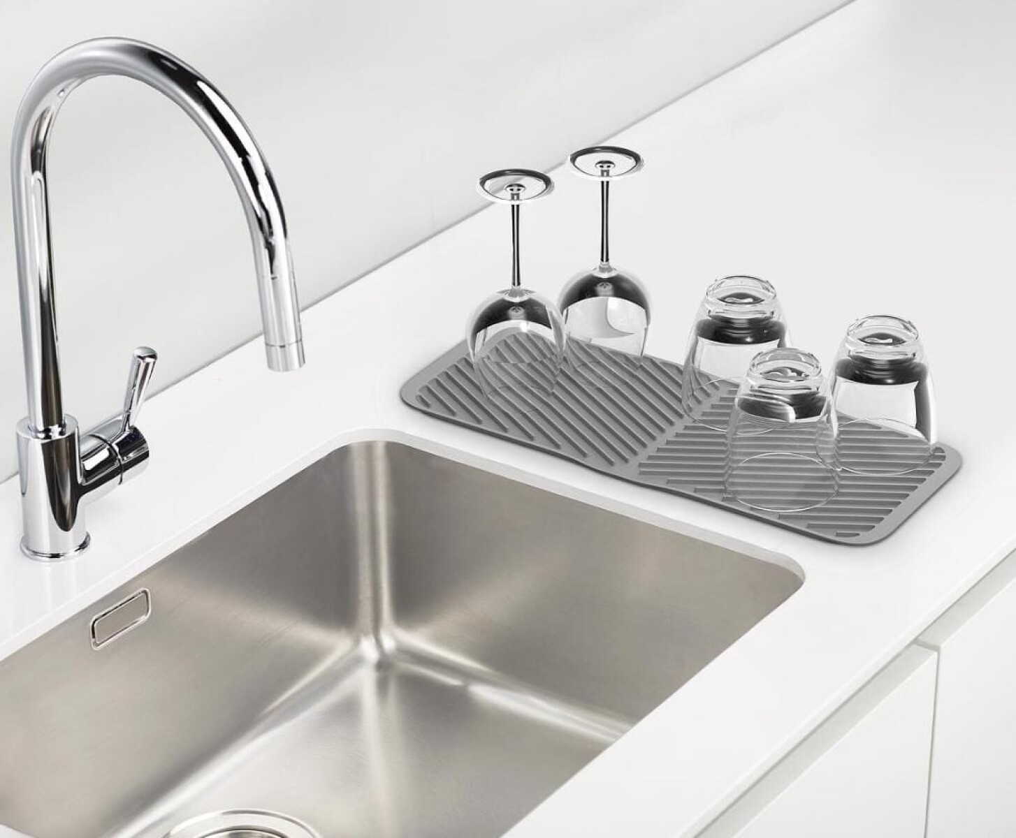 Escurridor tapete drenaje angosto Joseph Joseph Duo 