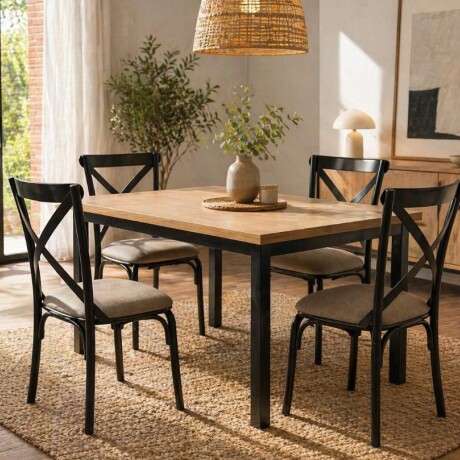 Juego De Comedor Karina 4 Sillas Rouble CH14601 Juego De Comedor Karina 4 Sillas Rouble CH14601