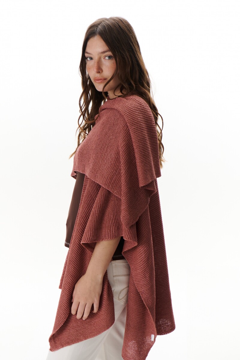 RUANA COTTON ROJO