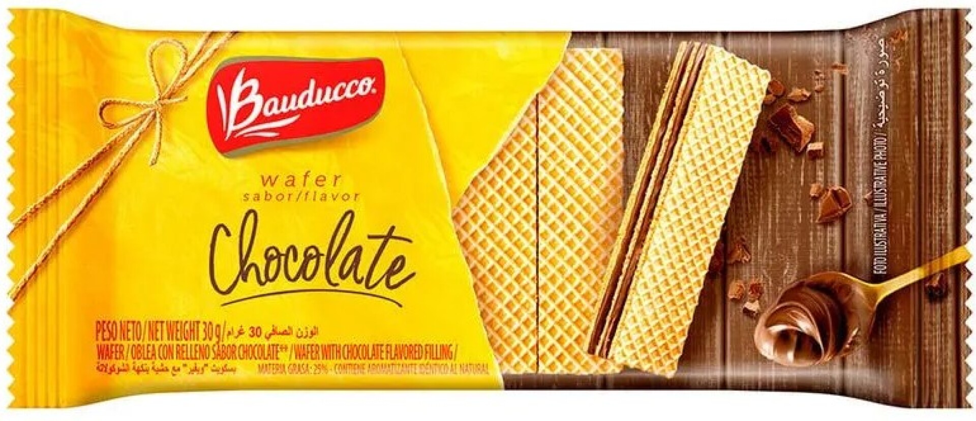 WAFFLE MINI BAUDUCCO 30G CHOCOLATE 