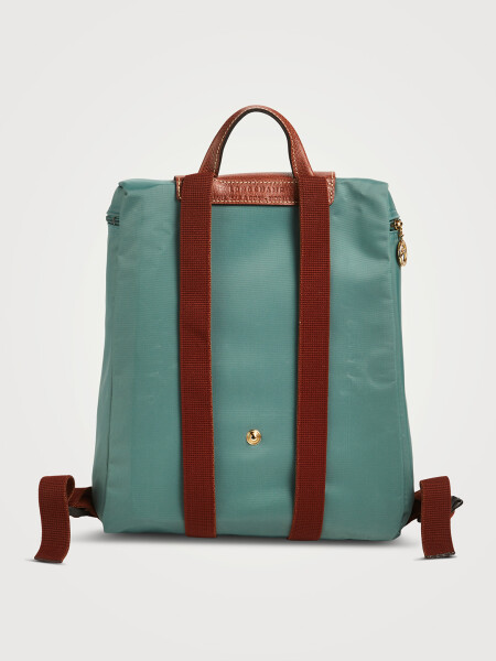 Longchamp -Mochila Longchamp plegable de nylon con cierre, Le pliage M Verde