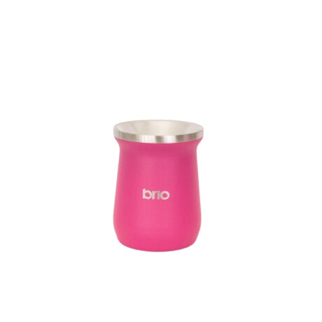 Set De Termo 1 Litro Y Mate Diseño Clásico brio Acero Inox Frambuesa