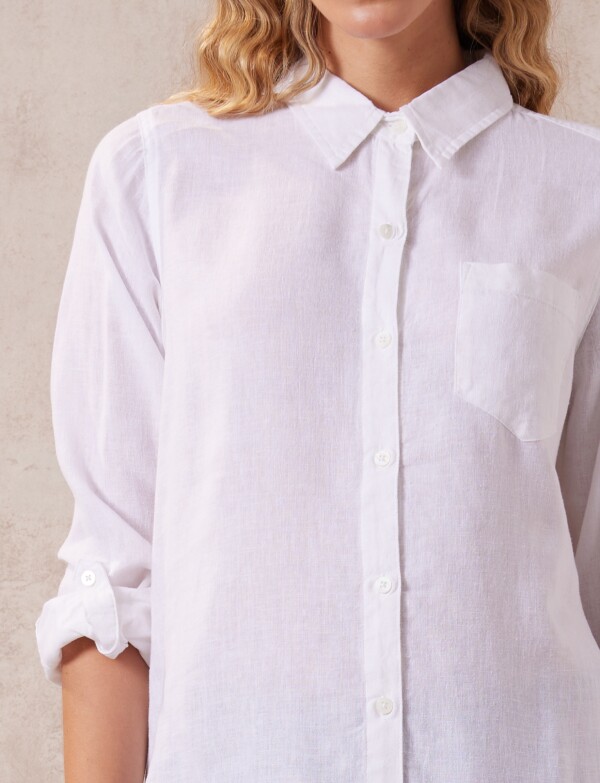 Camisa Lino Solid CRUDO