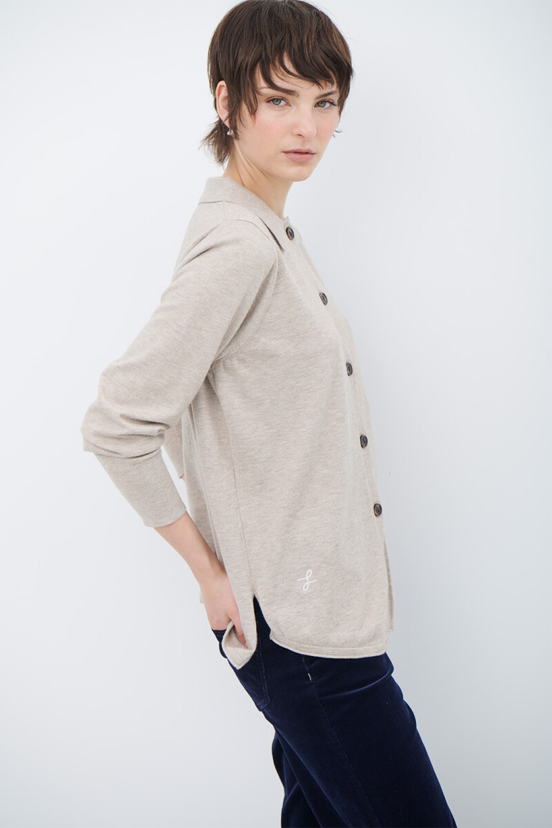 CARDIGAN LONG BEIGE