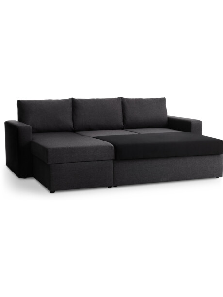 Sofá cama MARSLEV chaise longue gris osc Sofá cama MARSLEV chaise longue gris osc