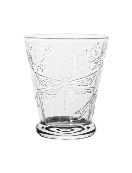 VASO DOF VIDRIO LABRADO 280 ML INCOLORO LIBELULA VASO DOF VIDRIO LABRADO 280 ML INCOLORO LIBELULA