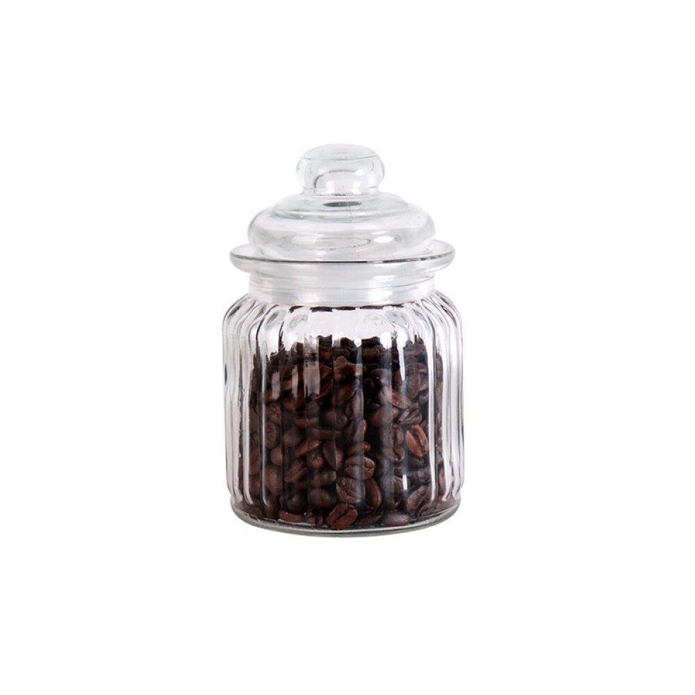 Set de 3 Recipientes de Vidrio con Tapa 300 ml D8 x 12,5 cm SET X3 RECIPIENTES D8XH12.5CM 300ML VIDRIO C/TAPA