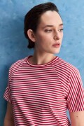 REMERA SCALA Blanco/Rojo