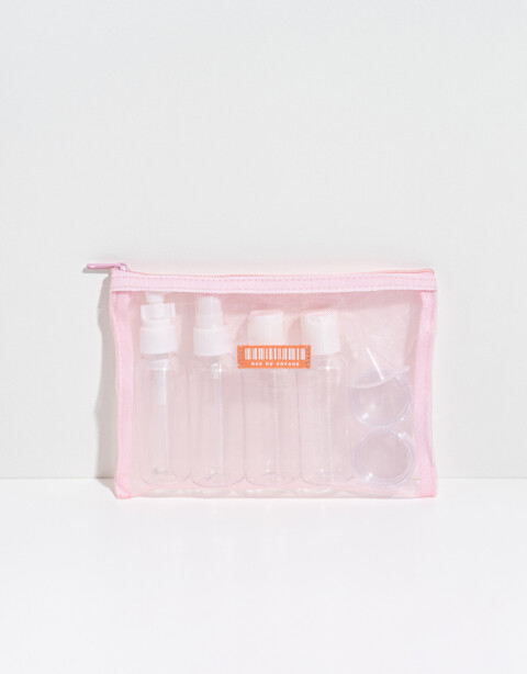 Set de Viaje Set por 6 Set De Botellas De Viaje - Rosa Claro