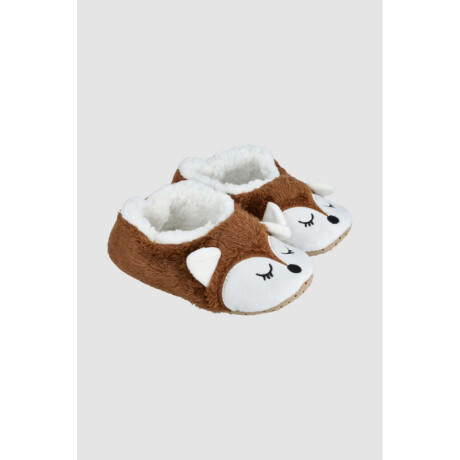 Pantufla face Beige