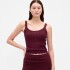 COTTON POINTELLE TANK TUSCAN RED