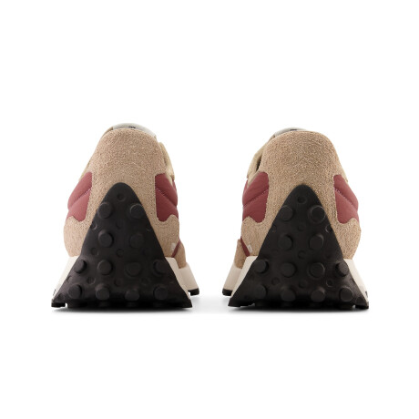 Championes de Hombre New Balance Life Style 327 Bordó - Marrón Camel - Blanco