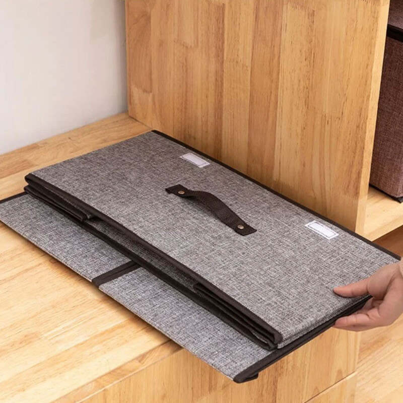 Caja Organizadora Plegable Grande Doble Tapa 28x24x50 Caja Organizadora Plegable Grande Doble Tapa 28x24x50