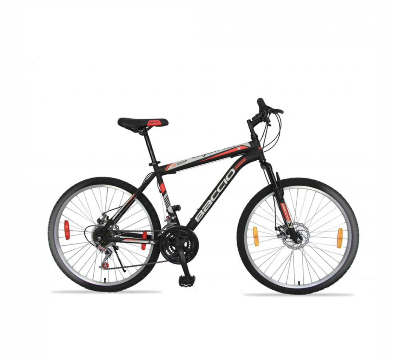 BICICLETA BACCIO ALPINA X MAN ROD. 26 - NEGRO/ROJO 
