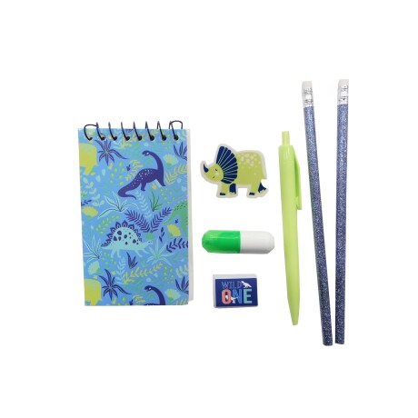 Set artículos de escritorio Dinosaurio diseño 2