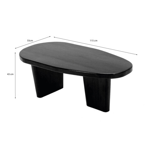 Mesa de centro Milo Negra