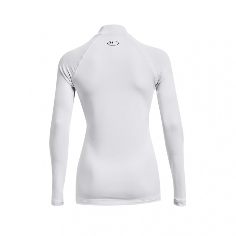 Remera Under Armour ColdGear Authentics Mockneck White