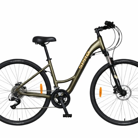 Bicicleta Urbana S-PRO Discovery Lady Rodado 700c con 21 Velocidades Verde metalizado