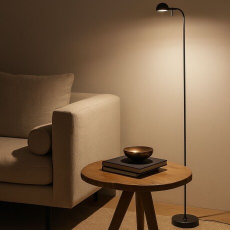 LUMINARIA DE PISO DOUBLE CHAPEU Negro - UNICO
