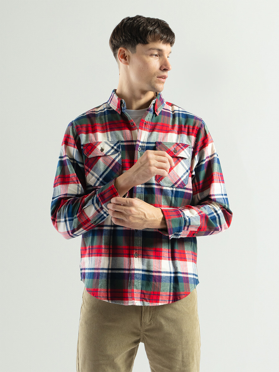 Camisa Franela Forum CFF-24 - Rojo/Fantasia 3 